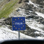 Col de Agnel - граница Италии и Франции